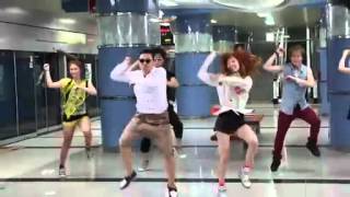 PSY  Gangnam Style MV BTS With Hyuna [upl. by Ahsekahs]