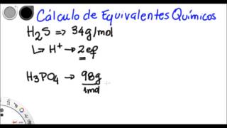 Química General  Cálculo de equivalentes químicos [upl. by Notserk]