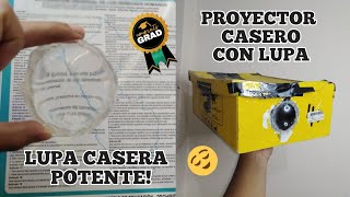 Lupa casera y proyector casero potente [upl. by Sonitnatsnok]