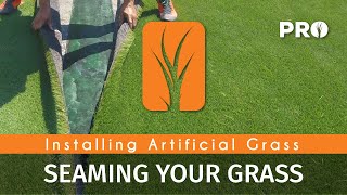 Seaming Artificial Grass  Step 6 [upl. by Pawsner]