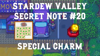 Secret Note 20  Special Charm  Stardew Valley 13 [upl. by Elleyoj]