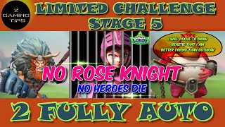 Barbarian Limited Challenge Stage 5  Barbaric Journey Auto Teams without Rose Knight Part 5 [upl. by Oinotla893]