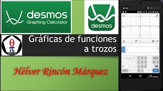 Desmos Gráficas de funciones a trozos [upl. by Cort780]