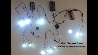 Running Mini LED Lights What is the Best Battery to Use [upl. by Ydak961]