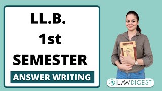 LLB Semester Exams amp Answer Writing  How to study for 1st Semester LLB [upl. by Yokoyama]