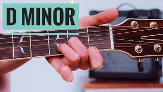 D minor Dm Chord  Beginner Guitar Lesson [upl. by Bunting375]