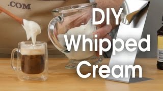 DIY whipped cream in 60 seconds [upl. by Anid]