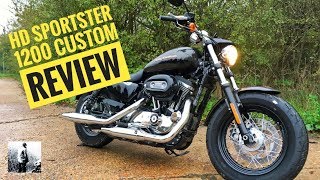 Harley Davidson Sportster 1200 Custom  Review amp Road Test [upl. by Oiramej]