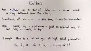 What is an outlier [upl. by Gherardi]