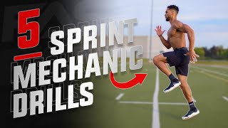 TOP 5 SPRINT MECHANIC DRILLS  SPEED TRAINING FOR ATHLETES [upl. by Tailor]