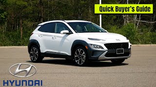 5 Things You Should Know About The 2022 Hyundai Kona  Quick Buyers Guide [upl. by Zzahc129]