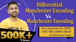 Lec7 Manchester encoding and differential Manchester encoding in Hindi  Computer Network [upl. by Elrod]