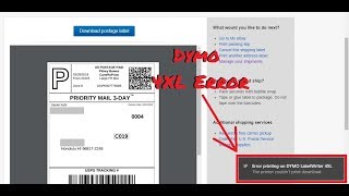 How to Fix Dymo 4XL Label Printer Error [upl. by Aelram757]