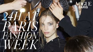 24 Hours At Paris Fashion Week With Top Model Rebecca Longendyke  Vogue Paris [upl. by Aracal]