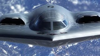 B2 Spirit Stealth Bomber in Action  Training [upl. by Ellenej669]