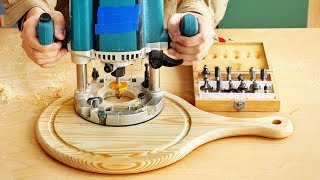 Фрезерование разделочной доски и паза по кругу milling round groove in a cutting board [upl. by Ttiwed298]