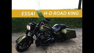 ESSAI  HARLEY DAVIDSON ROAD KING [upl. by Aneeuqahs]