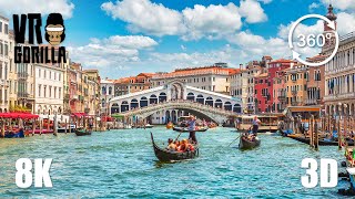 Venice The Floating City A Guided VR Tour  8K 360 3D Video short [upl. by Hausner]