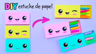 Manualidades con Papel  Cajitas de Papel DIY Estuche Lapicera  Tutorial Origami [upl. by Elinet515]