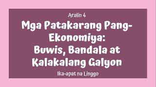 Grade 5 AP MELC BASED Quarter 2 Aralin 4 Pagbubuuwis Sistemang Bandala at Kalakalang Galyon [upl. by Sweeney]