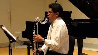 Prelude from Cello Suite No 1 by JS Bach  Bass Clarinet HD [upl. by Goebel]