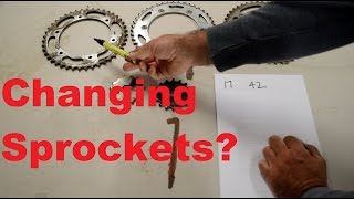 Calculating what sprocket to get on your motorcycle [upl. by Noislla71]