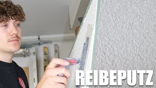 Reibeputz  Kratzputz richtig machen amp strukturieren 👨🏼‍🎨 – So geht’s DIY  kreativtobi [upl. by Farl585]