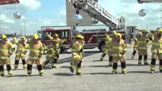 Firefighter Flash Mob Stayin Alive [upl. by Arihppas]