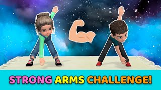 STRONG ARMS CHALLENGE  KIDS DAILY EXERCISES [upl. by Rufus]