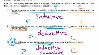 Inductive amp Deductive Reasoning Conjectures Counterexamples [upl. by Elleval85]