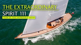 Sailing art Full tour of the EXTRAORDINARY Spirit 111 superyacht [upl. by Doelling]