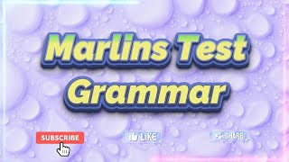 Marlins Test For Seafarer  Grammar [upl. by Emrich]