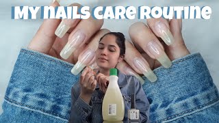 HOW TO GROW LONG NAILS nail care routine [upl. by Prosser1]