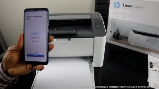 HP LaserJet How To Set Up Connect To WIFI Network [upl. by Avek973]