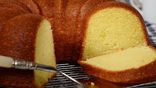 Cream Cheese Pound Cake Recipe Demonstration  Joyofbakingcom [upl. by Rosy508]