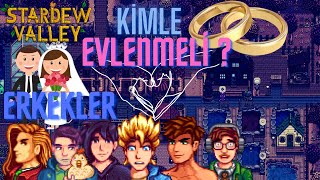 Stardew Valley Kiminle Evlenilmeli  Erkekler  I REHBER I [upl. by Daney]