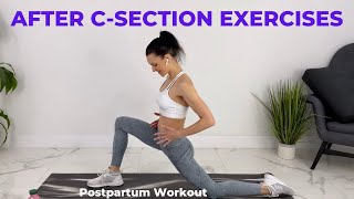 After C Section Exercise  FullBody Postpartum Workout  C Section Recovery Workout [upl. by Kcirdot365]