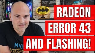 FIX AMD Radeon Code 43 Error Reflash GPU BIOS [upl. by Neltiak]