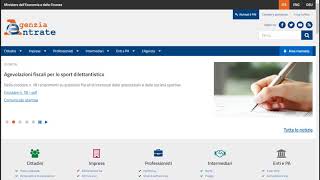 Registrazione account Agenzia Entrate [upl. by Nollad]