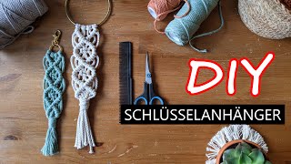 DIY  Makramee Schlüsselanhänger für Anfänger  makrameenia [upl. by Bellina131]