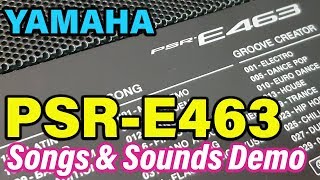 Yamaha PSRE463  Sounds amp Songs Demo YAMAHA PSREW410 [upl. by Sidman791]