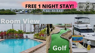 Holiday Inn amp Suites Clearwater Beach SHarbourside  Hotel amp Room Tour  Travel Vlog pinayamerican [upl. by Lorrac]