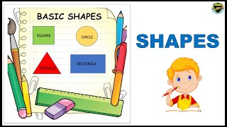 Basic Shapes  Basic Shapes for Kids  Learn about Shapes  Learn Basic Shapes with examples [upl. by Anneg]