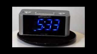 Emerson CKS1708 Smartset MultiFunction Large Display Clock Radio [upl. by Bernardi955]