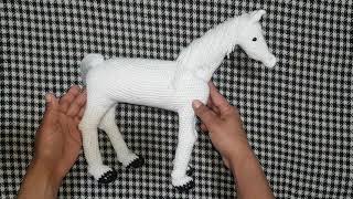 How to make Crochet amigurumi Horse Tutorial very Easy Step by step [upl. by Ajnek]