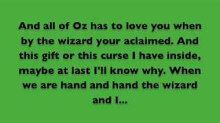 The Wizard and I Lyrics  Wicked [upl. by Ranip]