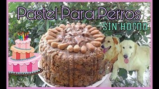 PASTEL PARA PERROS SIN HORNO SALUDABLE Y FÁCIL DE HACER  DIY [upl. by Miharbi]