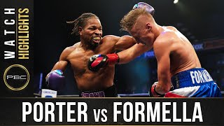 Porter vs Formella HIGHLIGHTS August 22 2020  PBC on FOX [upl. by Alahcim]