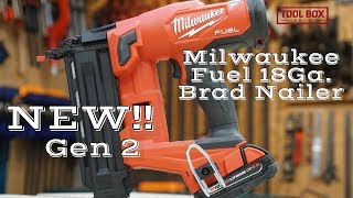 Milwaukee M18 FUEL 18Gauge Brad Nailer 274620 Review  Gen 2  Whats New [upl. by Esilehc]