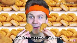 Chicken nuggets song 1 hour LankyBox\\ [upl. by Siocnarf]